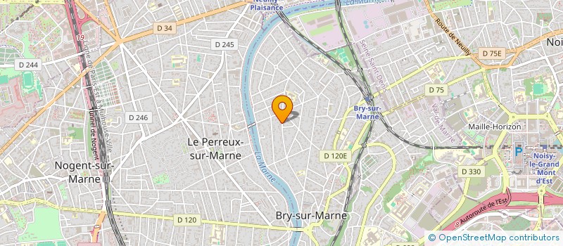 localisation de l'entreprise GAME ON à BRY-SUR-MARNE