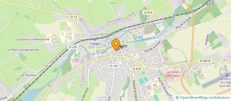 localisation de l'entreprise GAME UP à L'AIGLE
