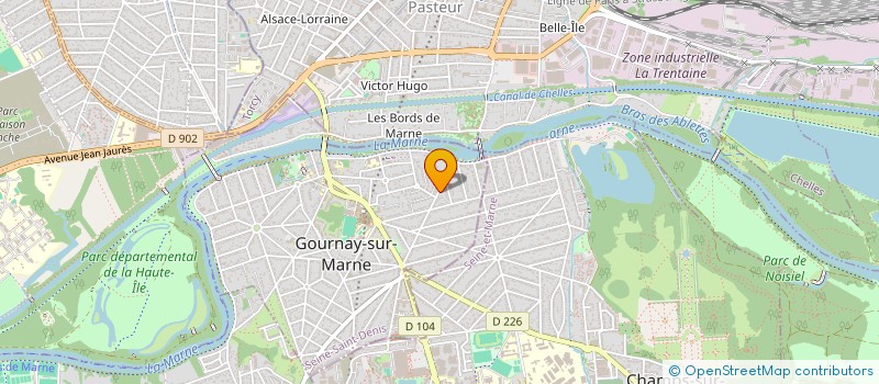 localisation de l'entreprise GAMEIRO ET FILS  CHAMPS-SUR-MARNE