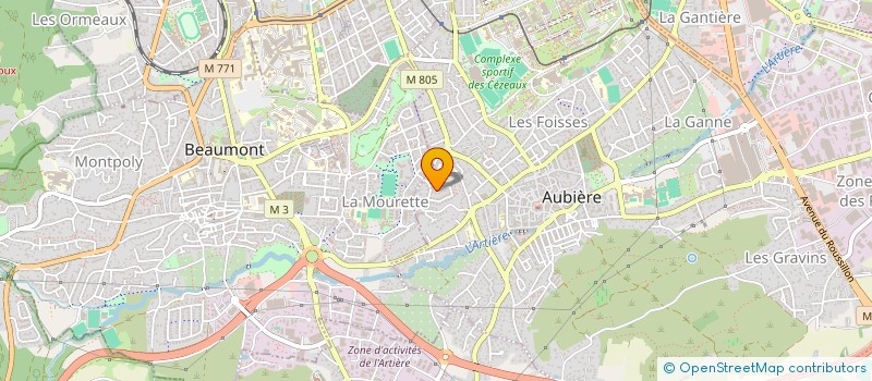 localisation de l'entreprise GAMEL  AUBIERE