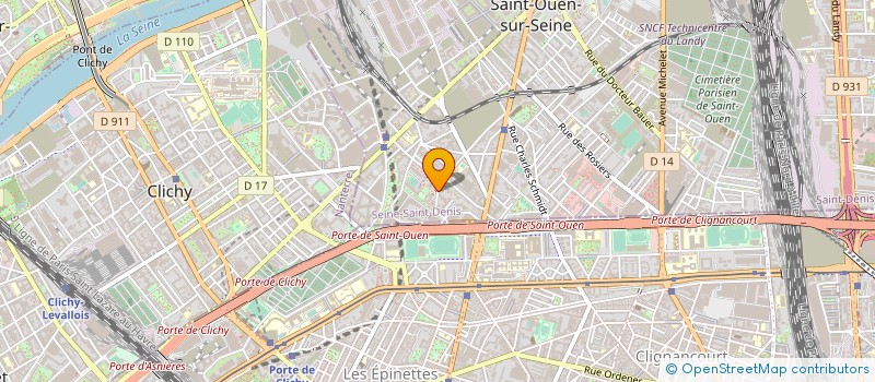 localisation de l'entreprise GAMEL LEHAD ET MAKHLOUF LEHAD à SAINT-OUEN-SUR-SEINE