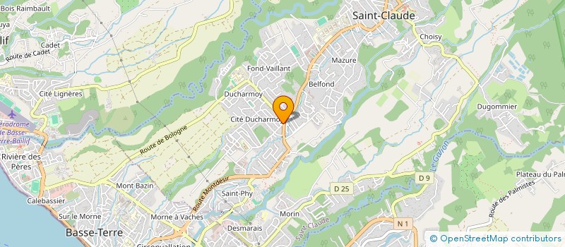 localisation de l'entreprise GAMERS PARK 971 à SAINT-CLAUDE