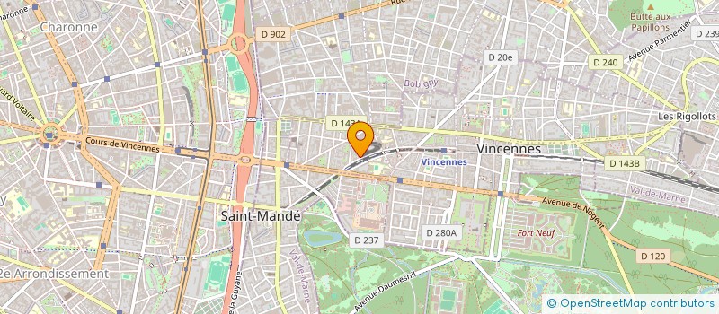 localisation de l'entreprise GAMERSFLAG à VINCENNES