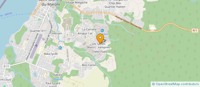 localisation de l'entreprise GAMES CYBER STUDIO  SAINT-LAURENT-DU-MARONI