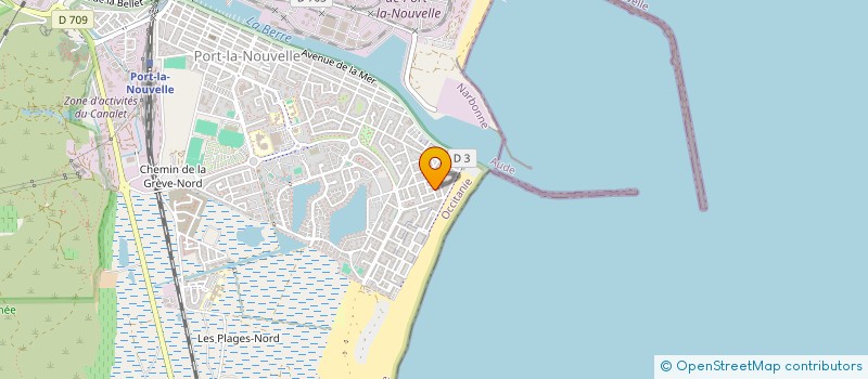 localisation de l'entreprise GAMES SNOOKERS AND CO  PORT-LA-NOUVELLE