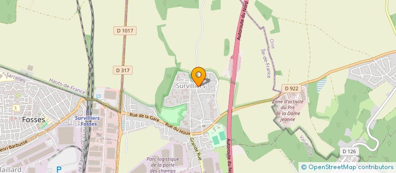 localisation de l'entreprise GAMES & TOYS  SURVILLIERS