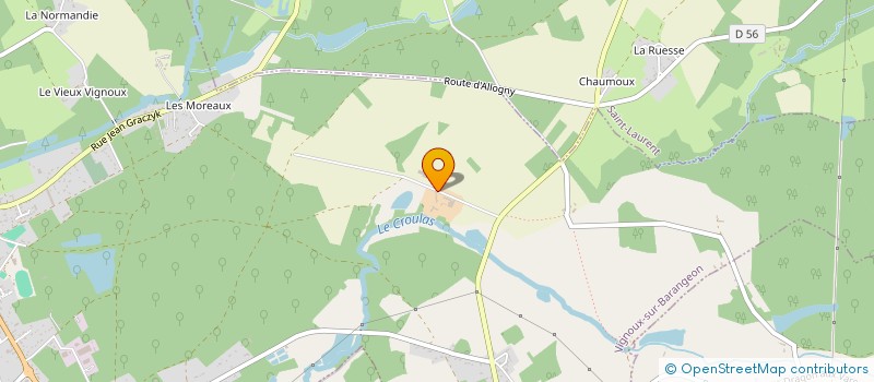 localisation de l'entreprise GAMES & TOYS DU BERRY à VIGNOUX-SUR-BARANGEON
