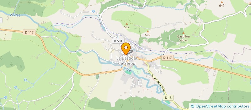 localisation de l'entreprise GAMES-UP à LA BASTIDE-DE-SEROU