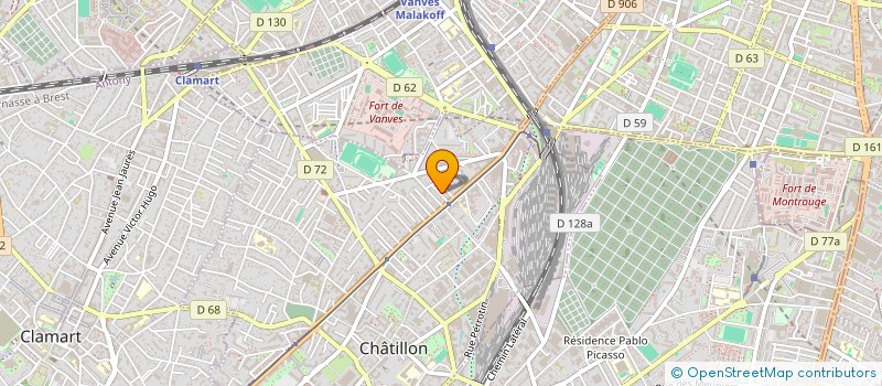 localisation de l'entreprise GAMESNO à CHATILLON