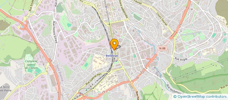 localisation de l'entreprise GAMET GROUP AURICULO MED THERA à SAINT-ETIENNE