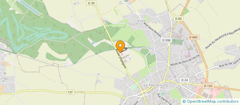localisation de l'entreprise GAMET PRECISION à LE NEUBOURG