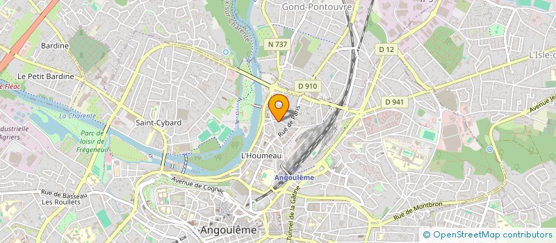 localisation de l'entreprise GAMETONIK à ANGOULEME