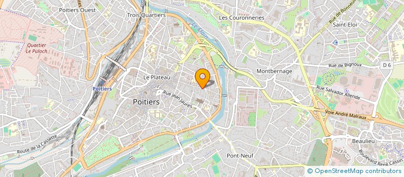 localisation de l'entreprise GAMEWAVE ESPORT CLUB  POITIERS