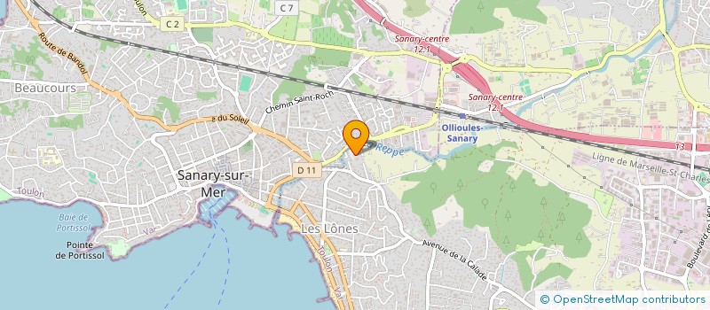 localisation de l'entreprise GAMEZ BTP à SIX-FOURS-LES-PLAGES