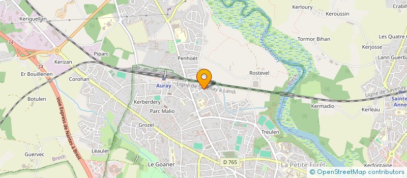 localisation de l'entreprise GAMF à AURAY