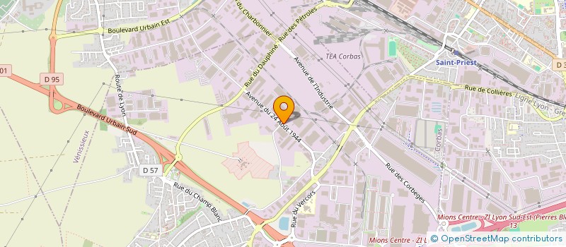 localisation de l'entreprise GAMI PRECISION à CORBAS