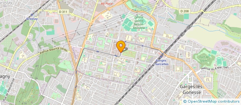 localisation de l'entreprise GAMIBRA  SARCELLES