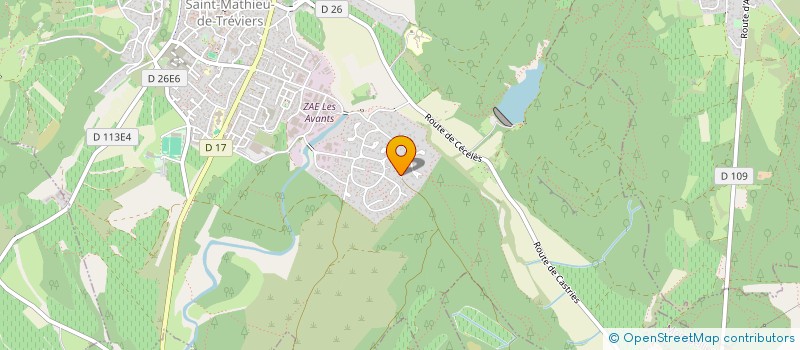 localisation de l'entreprise GAMILA  SAINT-MATHIEU-DE-TREVIERS