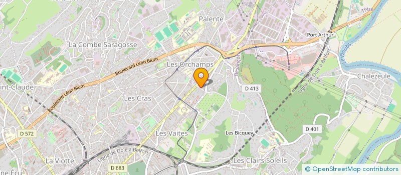 localisation de l'entreprise GAMING-SERV  BESANCON