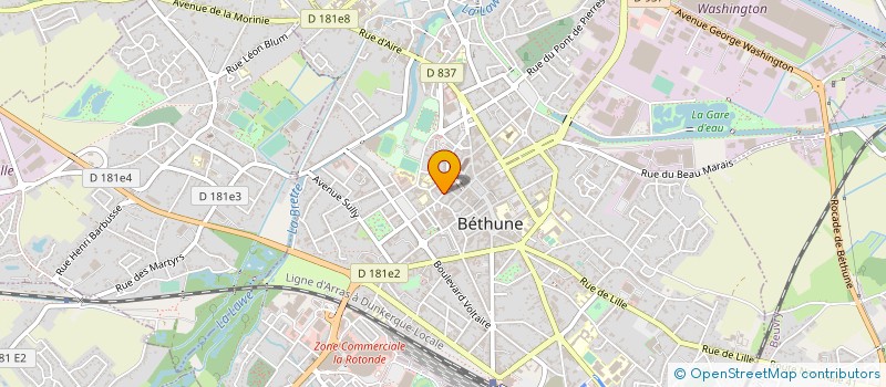 localisation de l'entreprise GAMINS EXCEPTIONNELS à BETHUNE