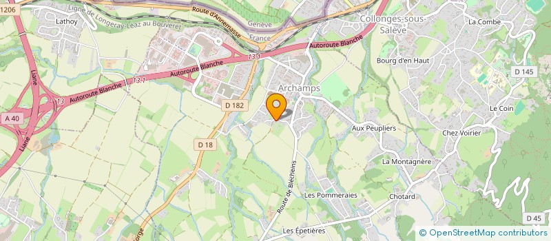 localisation de l'entreprise GAMIRA  ARCHAMPS