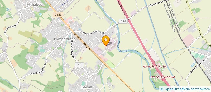 localisation de l'entreprise GAMITEL à LABEGE