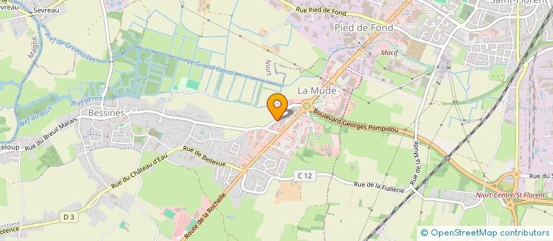 localisation de l'entreprise GAMM  BESSINES