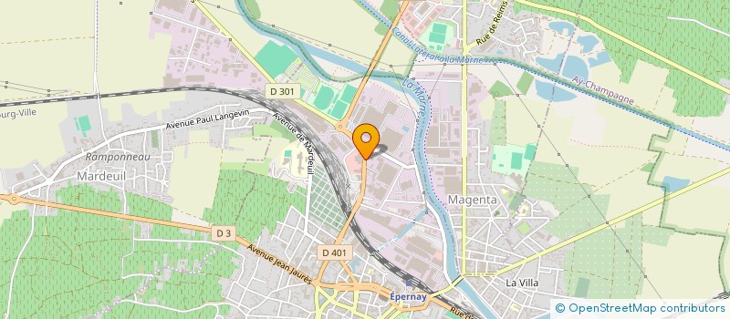 localisation de l'entreprise GAMM à EPERNAY