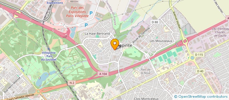 localisation de l'entreprise GAMM EVENTS à VILLEPINTE