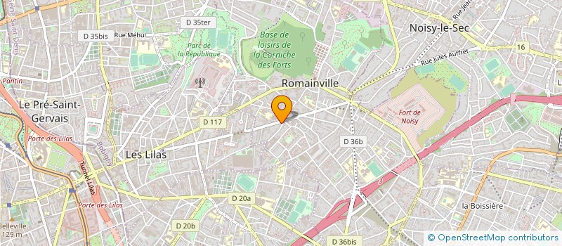 localisation de l'entreprise GAMM PARTNER à ROMAINVILLE