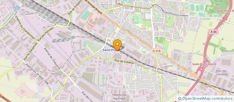 localisation de l'entreprise GAMM VERT SUD ET EST à SAINT-PRIEST