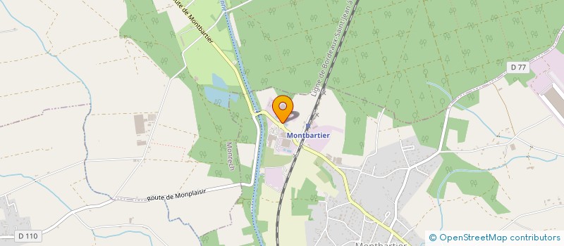 localisation de l'entreprise GAMM VERT SUD OUEST à MONTBARTIER