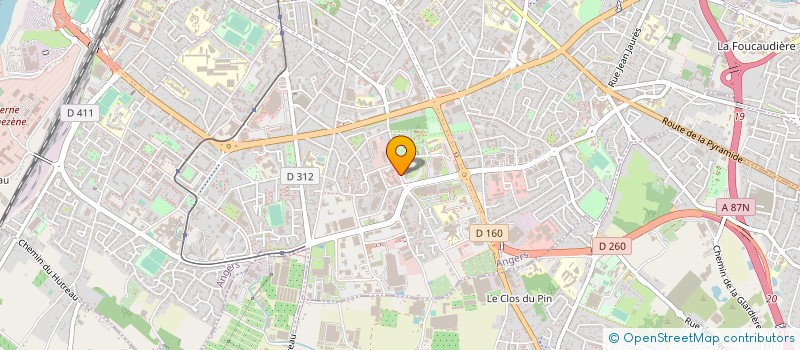 localisation de l'entreprise GAMM VERT SYNERGIES OUEST à ANGERS