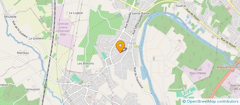 localisation de l'entreprise GAMMA 16 à FLEAC