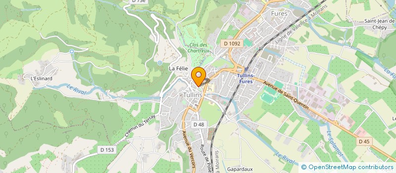 localisation de l'entreprise GAMMA  TULLINS