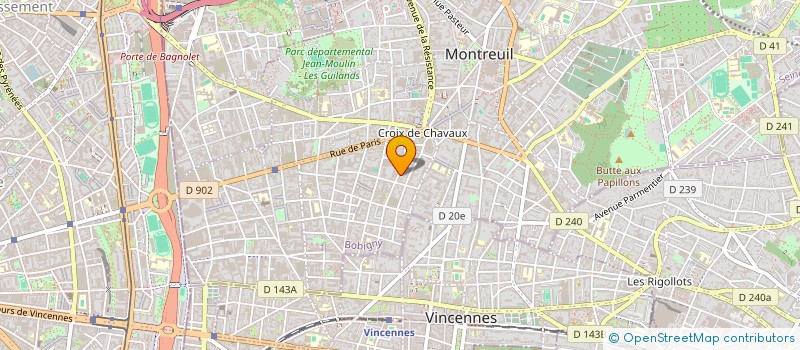localisation de l'entreprise GAMMA CONSEIL  MONTREUIL