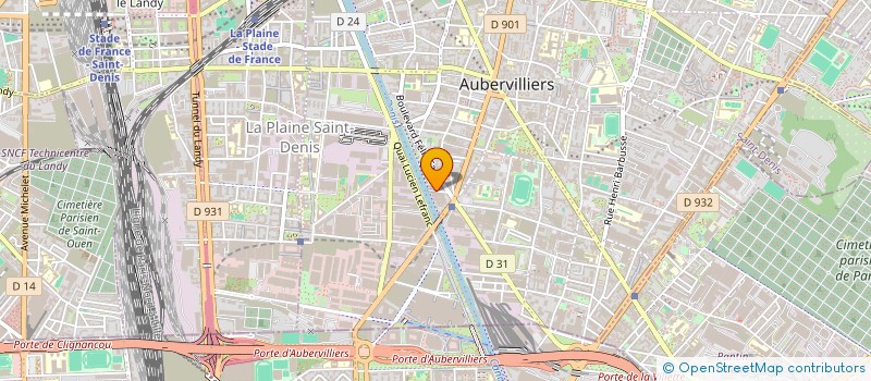 localisation de l'entreprise GAMMA CONSULTING à AUBERVILLIERS
