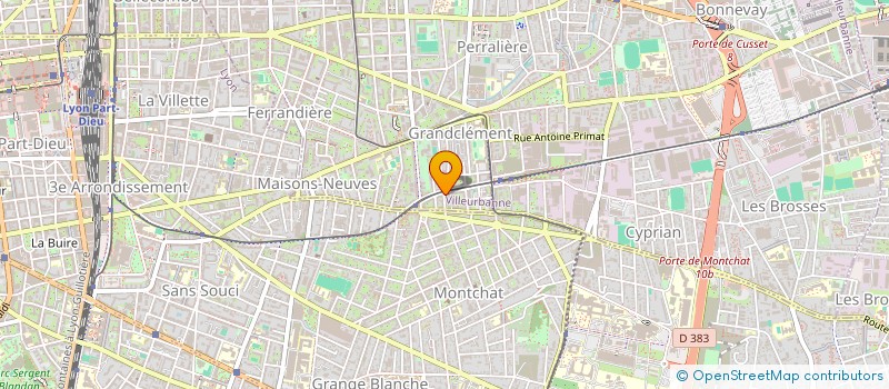 localisation de l'entreprise GAMMA ENERGIE AVENIR à VILLEURBANNE