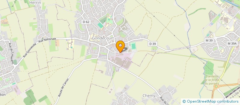 localisation de l'entreprise GAMMA FINANCE à GONDECOURT