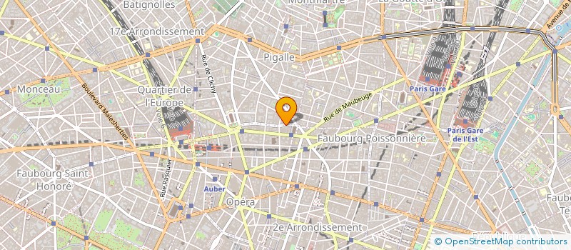 localisation de l'entreprise GAMMA INTERNATIONAL SA à PARIS