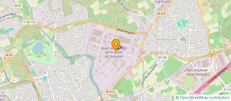 localisation de l'entreprise GAMMA PACKS à VENDARGUES
