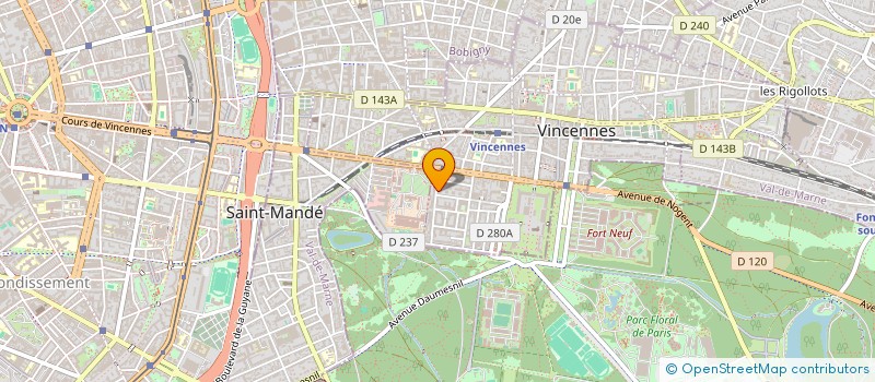 localisation de l'entreprise GAMMA PHOTOGRAVURE à VINCENNES