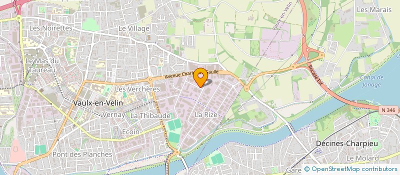 localisation de l'entreprise GAMMAT  VAULX-EN-VELIN