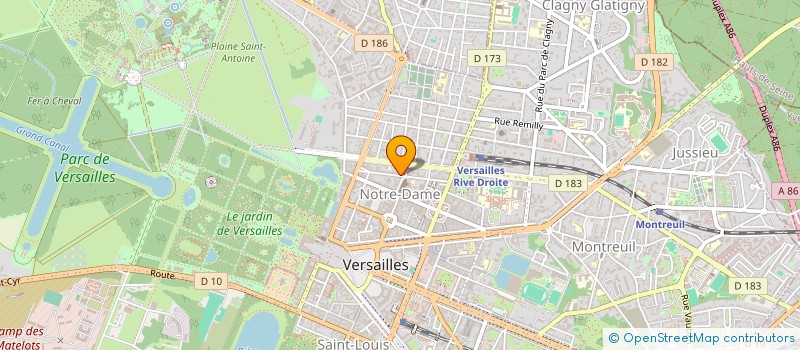localisation de l'entreprise GAMME à VERSAILLES