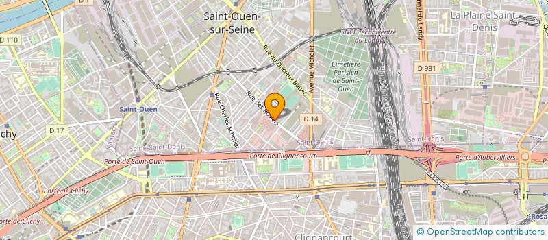 localisation de l'entreprise GAMMES à SAINT-OUEN-SUR-SEINE