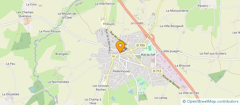 localisation de l'entreprise GAMMES & ARPEGES  BROONS