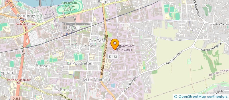 localisation de l'entreprise GAMMINO METALLERIE  DECINES-CHARPIEU