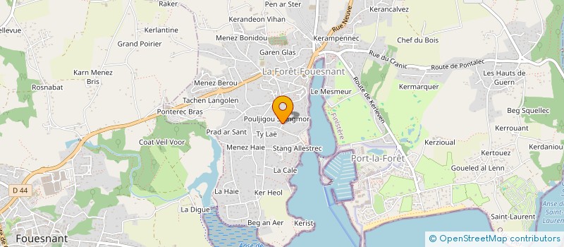 localisation de l'entreprise GAMMUSICAL  LA FORET-FOUESNANT