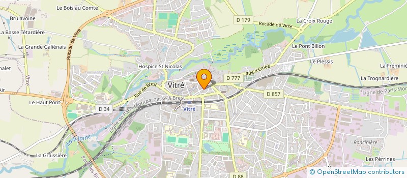 localisation de l'entreprise GAMO  VITRE