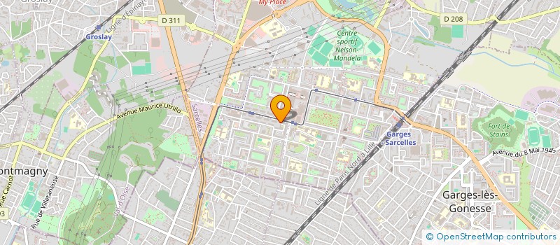 localisation de l'entreprise GAMO ETANCHE à SARCELLES